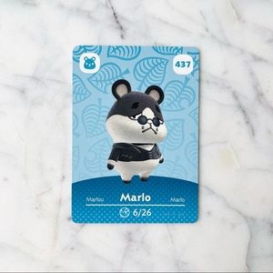 Nintendo Animal Crossing Marlo 437 amiibo card Brand New